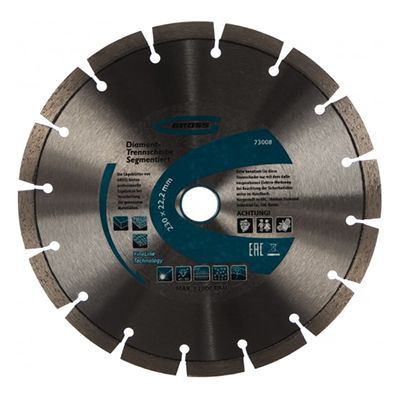 Алмазный диск GROSS 73008 230 мм