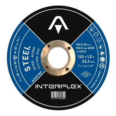 Круг отрезной по металлу INTERFLEX 125x1,2x22 ,23