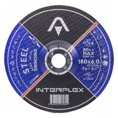Круг зачистной по металлу INTERFLEX 180x6,0x22 ,23