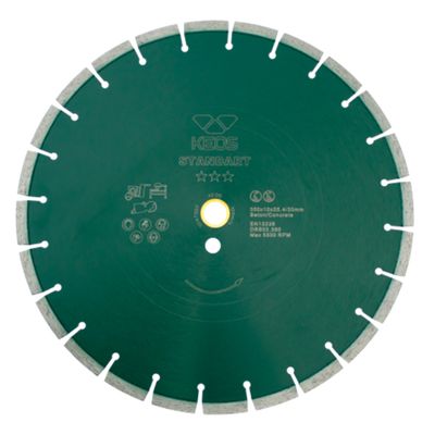 Круг сегментный алмазный (бетон) KEOS Standart 350x25,4x20 мм (лазерная сварка)