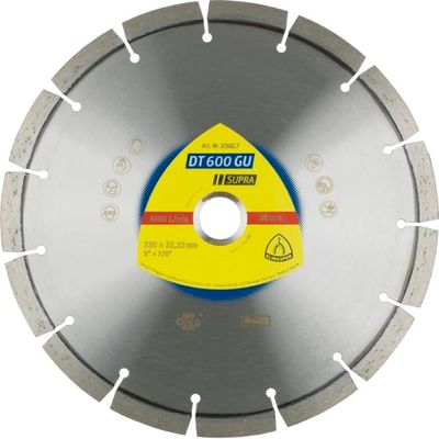 Алмазный круг KLINGSPOR 230x2,6x22,23/15S/10/S/DT/SUPRA/DT600GU