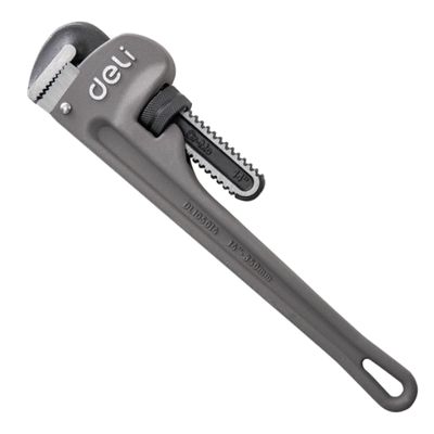 Трубный ключ Стиллсона облегченный DELI DL105014 320мм (ширина захвата 48мм, алюминиевый сплав) - фото 1