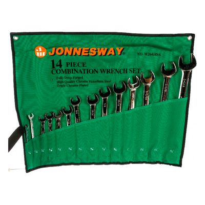 Набор гаечных комбинированных ключей Jonnesway W26414S