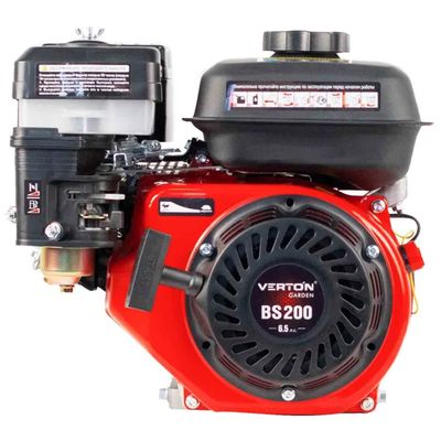 Двигатель VERTON GARDEN BS-200/19 (196 см3,4.8кВт/6.5л.с,d вала 19мм,V 3.6 л.ручн. зап.) - фото 1