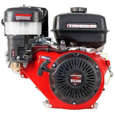 Двигатель VERTON GARDEN BS-390 (389 см3,9.5кВт/13л.с,d вала 25мм,V 6 л. ручн. зап.) - фото 1