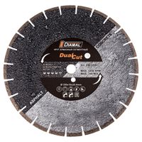 Круг алмазный отрезной сегментный DIAMAL 350x10x25.4мм (асфальт и бетон)  