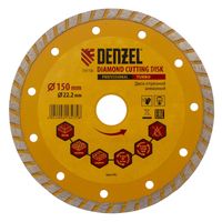 Отрезной круг Denzel 150х22,2 мм (турбо сухое резание)