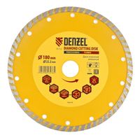Алмазный отрезной диск Denzel 180х22,2 мм (турбо сухое резание)