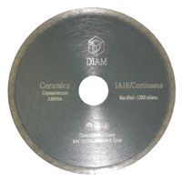 Алмазный диск Diam Ceramics 1A1R 180x1,6x5x22.2 по керамике