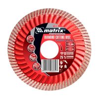 Алмазный диск MATRIX Турбо Extra 115х22,2 мм (сухая резка)