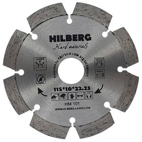 Диск алмазный Hilberg Hard Materials Лазер d 115 мм