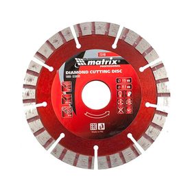 Алмазный диск MATRIX Турбо-сегментный 115х22,2 мм (сухая резка)