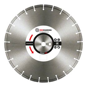 Алмазный диск по свежему бетону RedDiamond Green Pro d 350/40x3,2x12/24 25,4