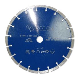 Отрезной алмазный круг Solga Diamant PROFESSIONAL 230 мм