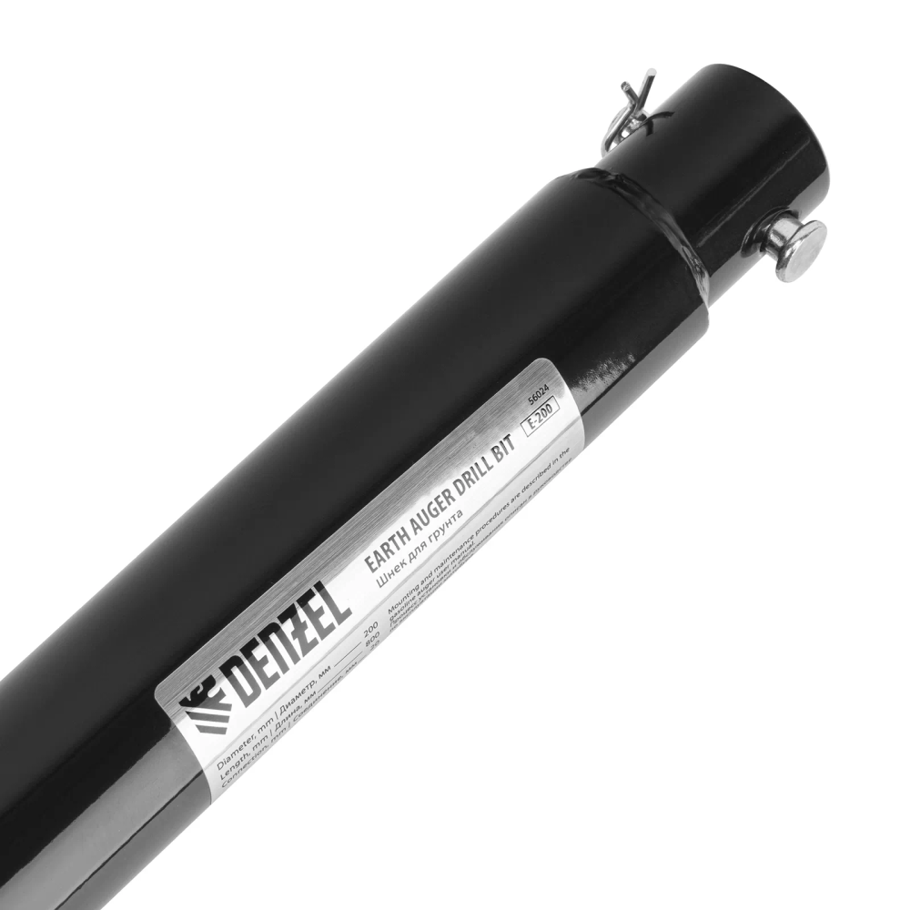 Шнек для грунта Denzel E-200, диаметр 200 мм, длина 800 мм,соединение 20 мм, несъемный нож - фото 4