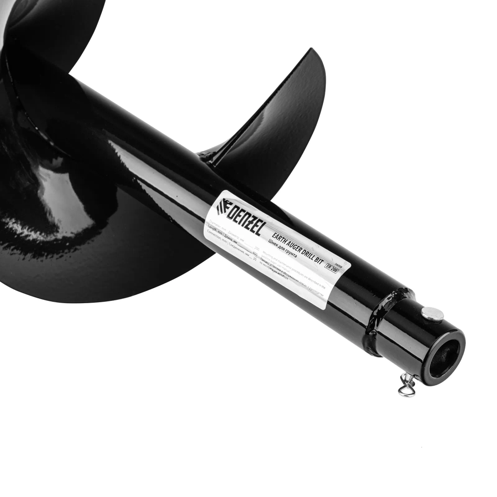 Шнек для грунта Denzel ER-200, диаметр 200 мм, длина 800 мм,соединение 20 мм, съемный нож - фото 4