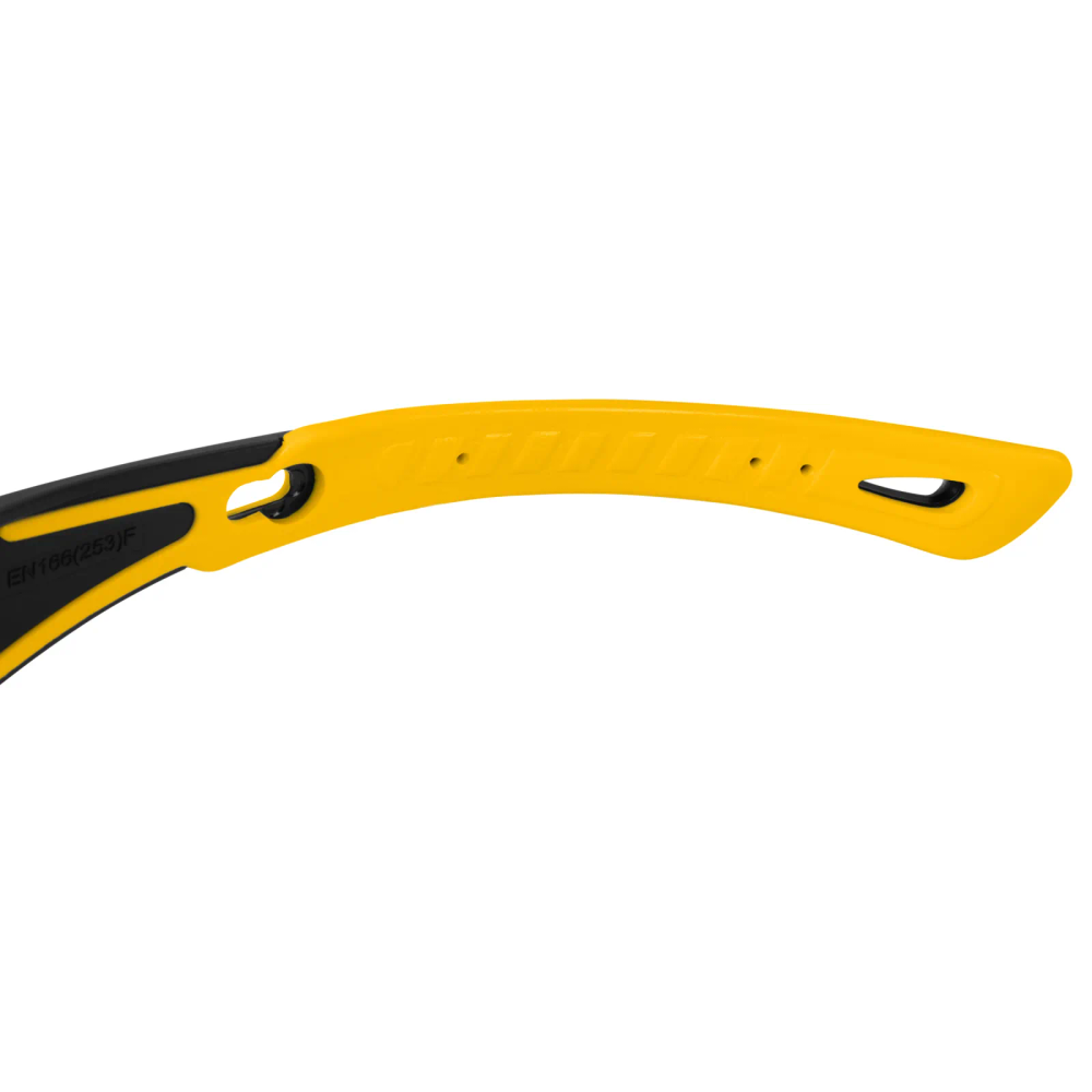 Очки защитные открытые Denzel поликарбонатные, желтая линза, 2х комп.дужки - фото 6