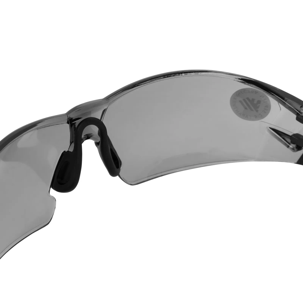 Очки защитные открытые Denzel поликарбонатные, дымчатая линза, 2х комп.дужки - фото 5