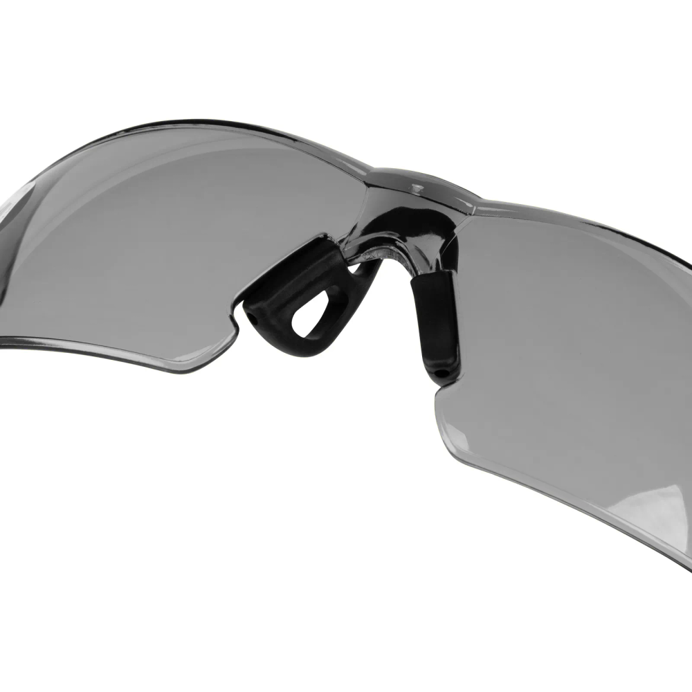 Очки защитные открытые Denzel поликарбонатные, дымчатая линза, 2х комп.дужки - фото 6