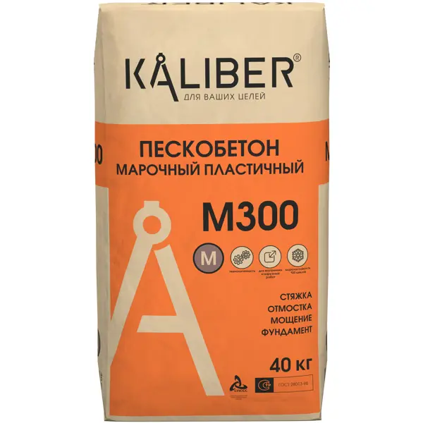 Пескобетон М300 Kaliber 40 кг - фото 1