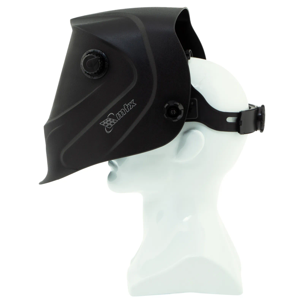 Щиток защитный лицевой (маска сварщика) MTX -200AF, размер см. окна 90х35, DIN 4/9-13 - фото 2