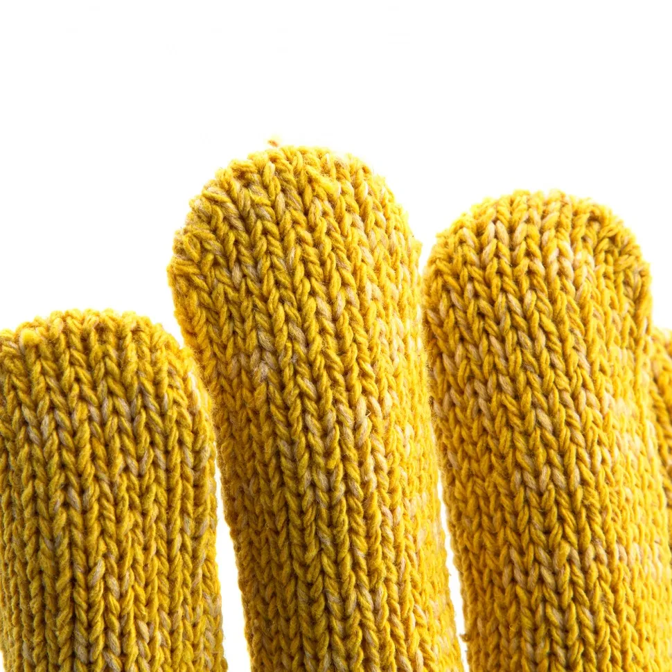 Перчатки трикотажные Сибртех усиленные, гелевое ПВХ-покрытие, 7 класс, желтые Россия - фото 5