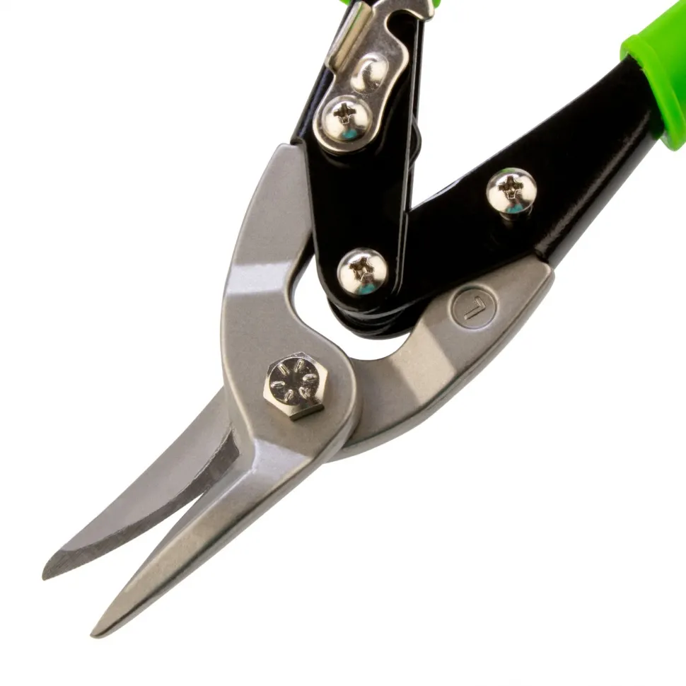 Ножницы по металлу, 250 мм, левый рез, сталь С55, двухкомпонентные рукоятки СИБРТЕХ - фото 5