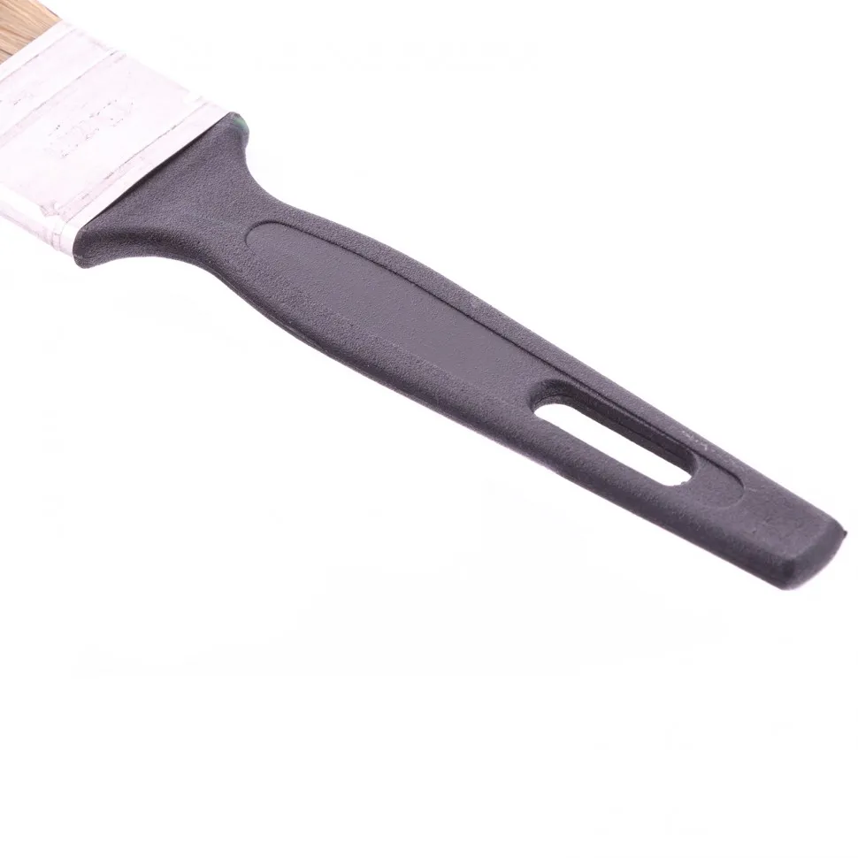 Кисть флейцевая Стандарт, 35х6 мм, натуральная щетина, пластиковая ручка Сибртех - фото 3
