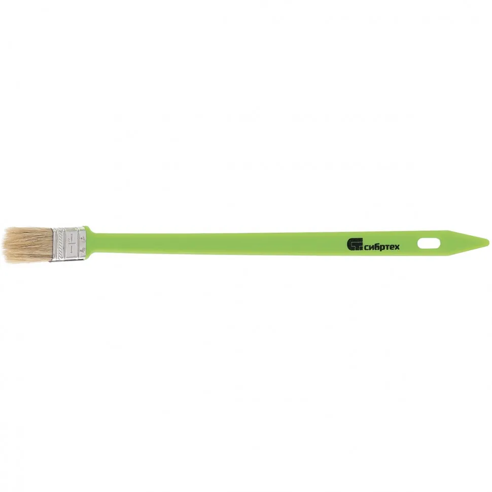 Кисть радиаторная 25 мм, натуральная щетина, пластиковая ручка Сибртех - фото 1