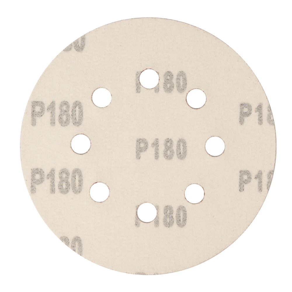 Круг абразивный на ворсовой подложке под липучку, перфорированный, P 180, 125 мм, 5 шт Сибртех - фото 3