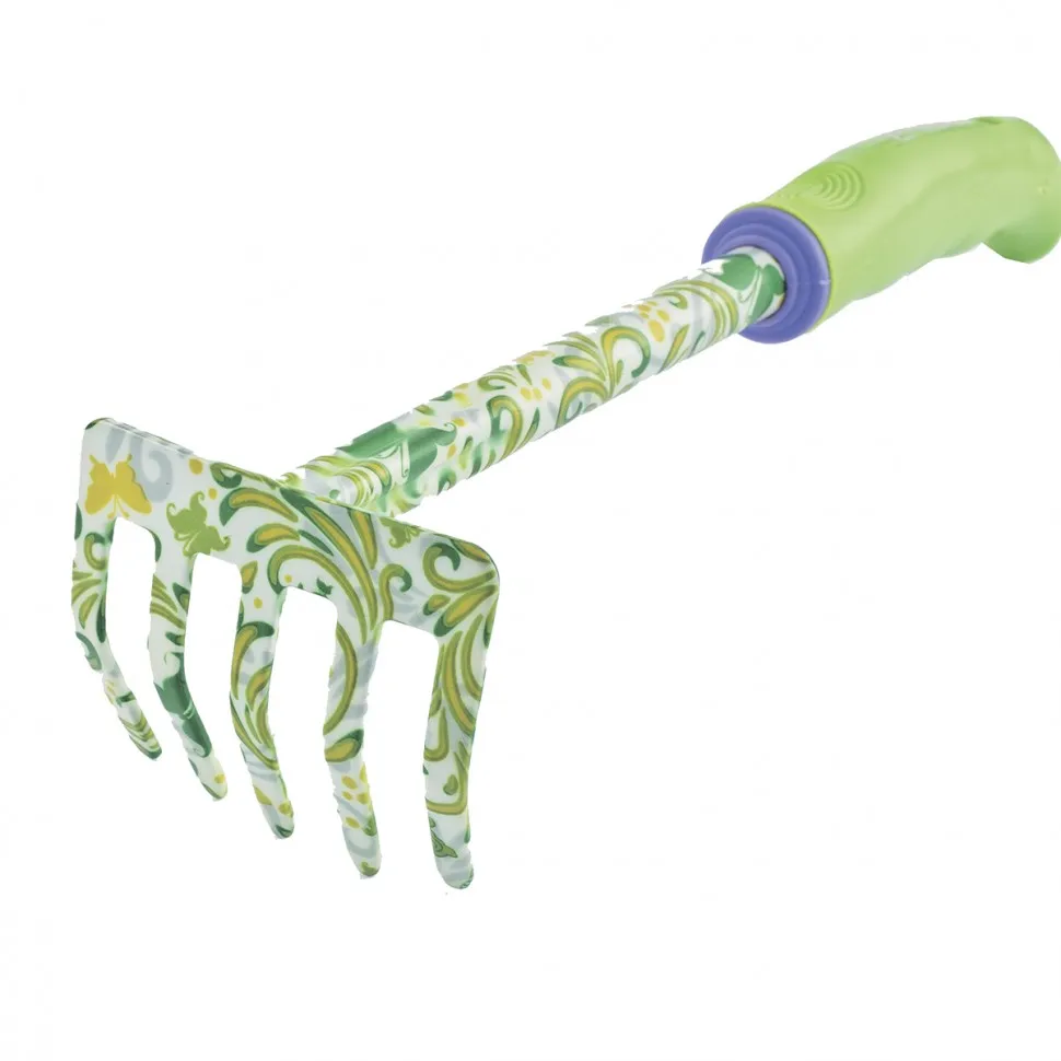 Грабли 5 - зубые, 85 х 310 мм, стальные, пластиковая рукоятка, Flower Green, Palisad - фото 2