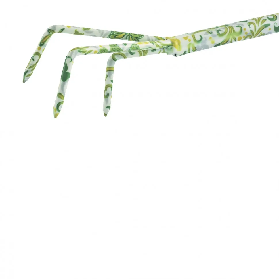 Рыхлитель 3 - зубый, 55 х 385 мм, стальной, пластиковая рукоятка, Flower Green, Palisad - фото 2