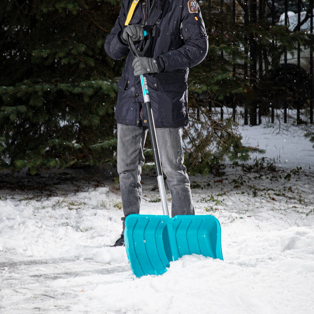 Лопата для уборки снега пластиковая Luxe, 540 х 375 х 1520 мм, стальной черенок, Palisad - фото 10