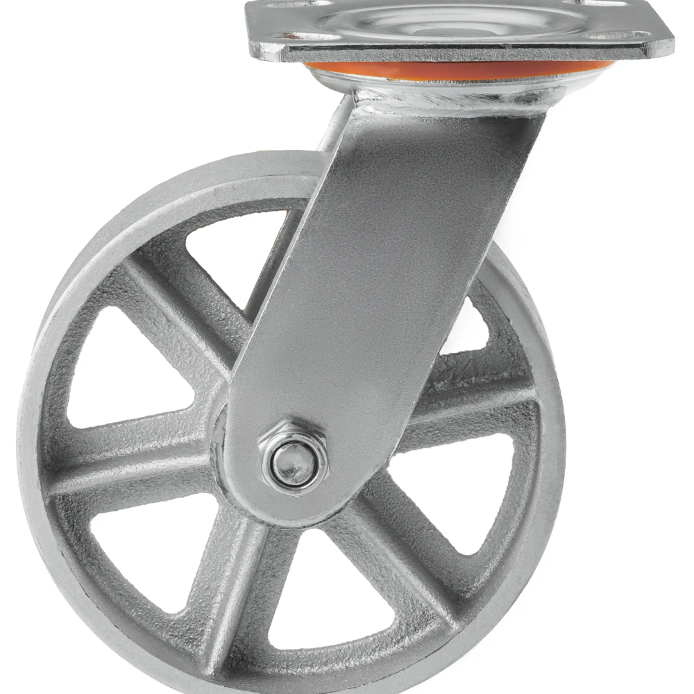 Большегрузное чугунное колесо без резины 150мм 1000149 - фото 2