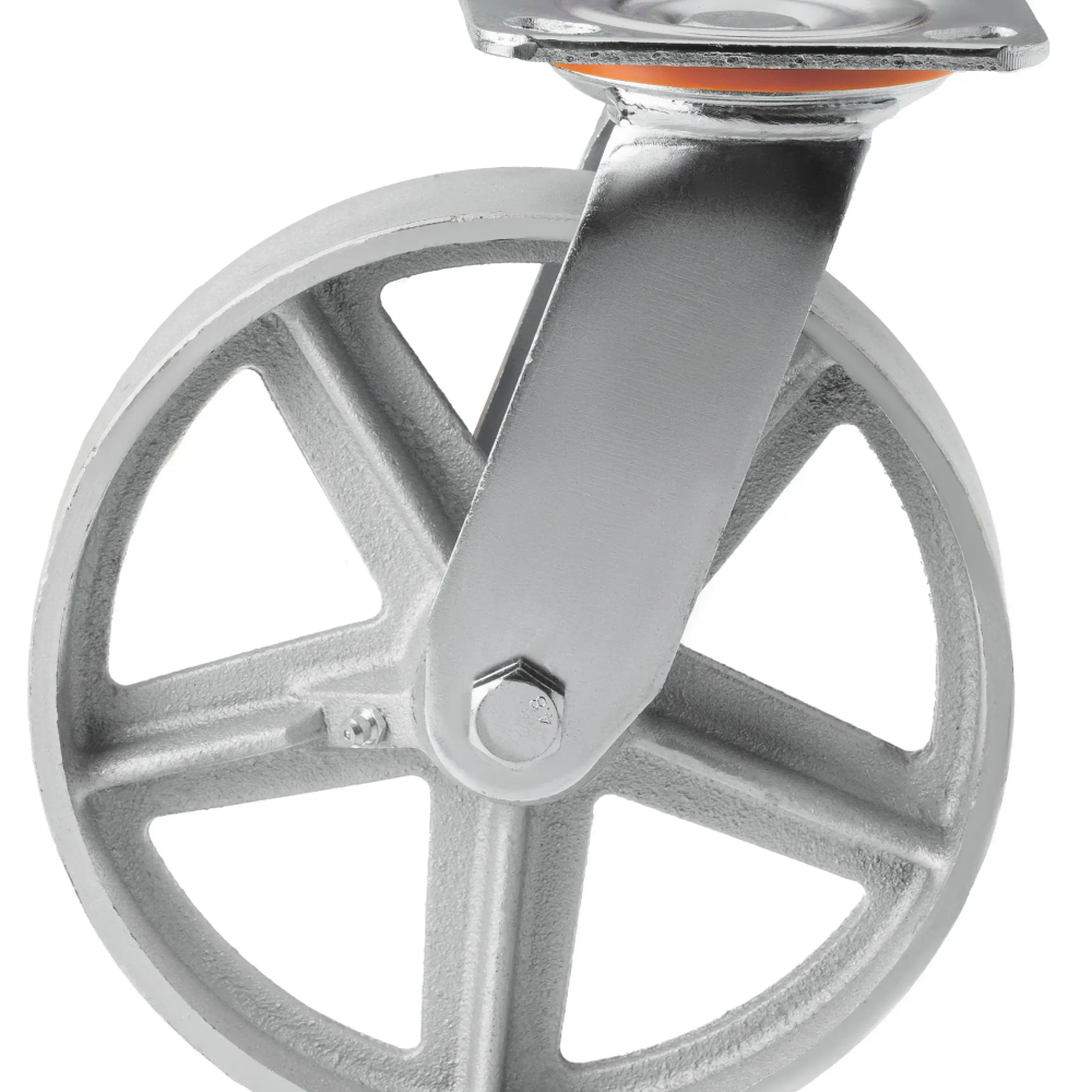 Большегрузное чугунное колесо без резины 200мм 1000150 - фото 2
