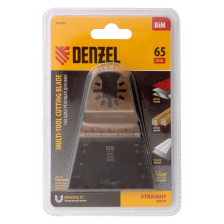 Насадка для МФИ Denzel режущая прямая, BiM, по металлу и дереву, 65 x 1.2 мм, мелкий зуб - фото 6