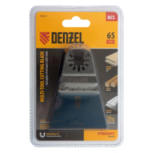 Насадка для МФИ Denzel режущая прямая, HCS, по дереву, ламинату 65х1.8 мм, крупный зуб - фото 6