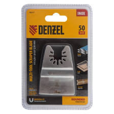 Насадка для МФИ Denzel шабер полукруг, Inox, для снятия краски и др., ширина 50 мм, длина общая 74 м - фото 6