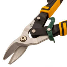 Ножницы по металлу Denzel 270 мм, прямой и правый рез, сталь-СrMo, трехкомпонентные рукоятки - фото 4