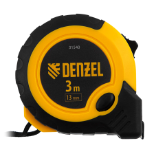 Рулетка Denzel 3мх13мм, двухкомп. корпус, кнопка-пауза - фото 2