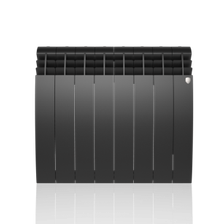 Алюминиевый радиатор Royal Thermo Biliner Alum 500 Noir Sable 8 секц. - фото 1
