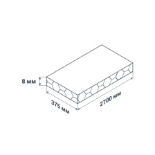 Комплект стеновых панелей ПВХ Venta Макена 2700x375x8 мм 2.025 м2 2шт - фото 4