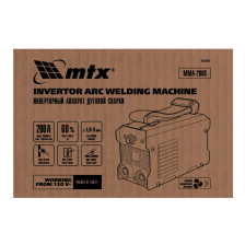 Инверторный аппарат дуговой сварки MTX MMA-200S, 200 А, ПВ60%, диаметр электрода 1,6-5 мм - фото 15