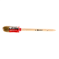 Кисть круглая MTX № 6 (30 мм), натуральная щетина, деревянная ручка - фото 3