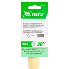 Кисть плоская MTX Евро 1.5, смешанная щетина, деревянная ручка - фото 5