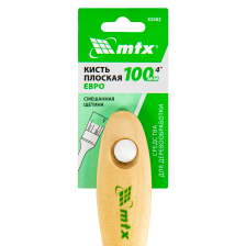 Кисть плоская MTX Евро 4, смешанная щетина, деревянная ручка - фото 4