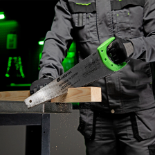 Ножовка по дереву Сибртех Зубец, 450 мм, 7-8 TPI, каленый зуб 3D, 2х-компонентная - фото 5