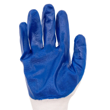 Перчатки полиэфирные с синим нитрильным покрытием, размер L, 15 класс вязки - фото 4