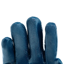 Перчатки трикотажные Сибртех с обливом из бутадиен-нитрильного каучука, манжет, M - фото 4