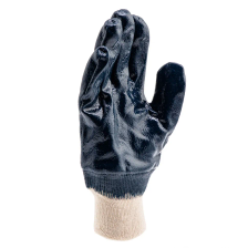 Перчатки трикотажные Сибртех с обливом из бутадиен-нитрильного каучука, манжет, L - фото 3